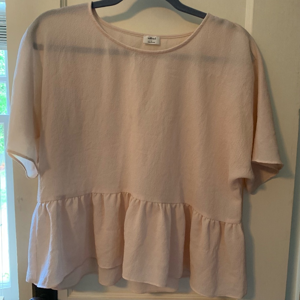Light Pink Wilfred / Aritzia Shirt Small